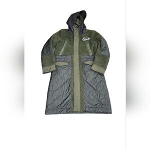 Nike Sportswear Tech Pack Sherpa Parka Black Olive BV4797-010 Men Size Small